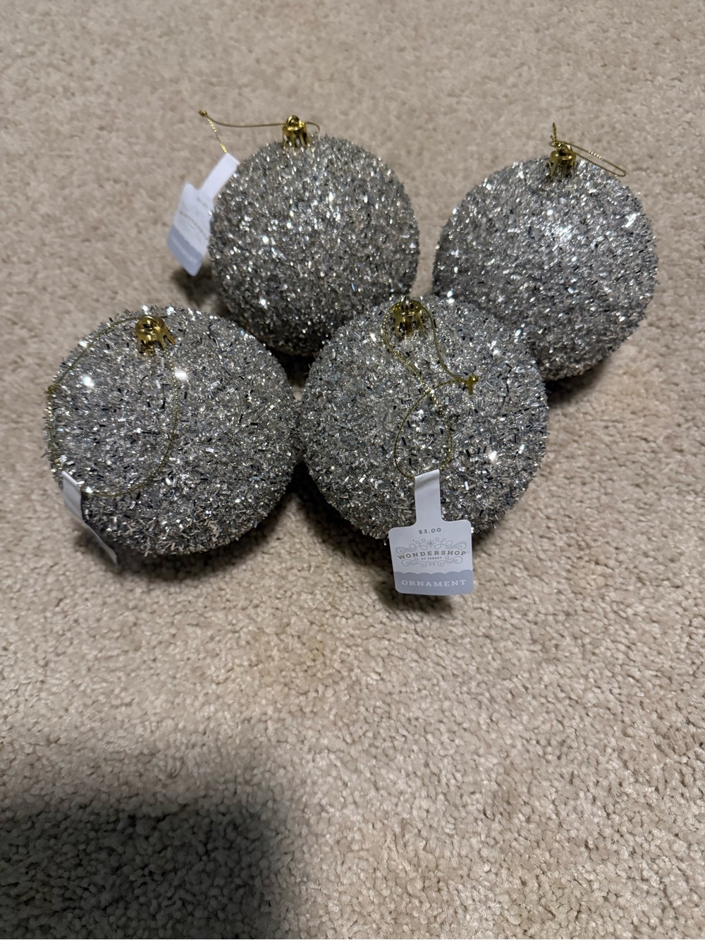 Wondershop Glitter Christmas Ornaments